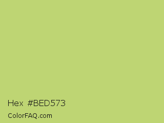 Hex #bed573 Color Image