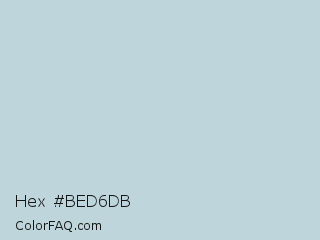 Hex #bed6db Color Image