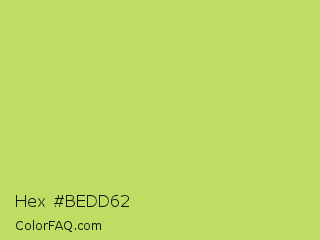 Hex #bedd62 Color Image