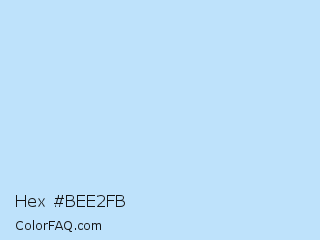 Hex #bee2fb Color Image