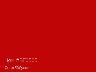Hex #bf0505 Color Image