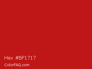 Hex #bf1717 Color Image