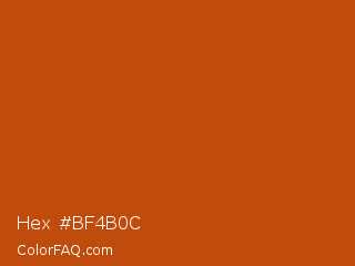 Hex #bf4b0c Color Image