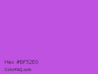 Hex #bf52e0 Color Image