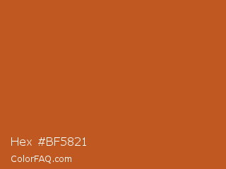Hex #bf5821 Color Image