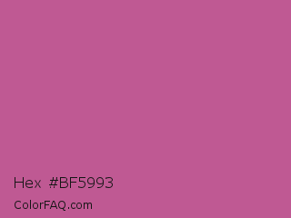 Hex #bf5993 Color Image