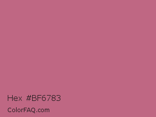 Hex #bf6783 Color Image