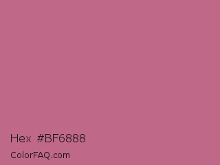 Hex #bf6888 Color Image