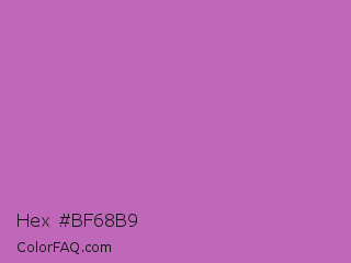 Hex #bf68b9 Color Image