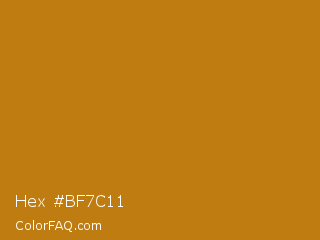 Hex #bf7c11 Color Image
