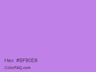 Hex #bf80e8 Color Image