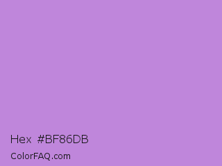 Hex #bf86db Color Image