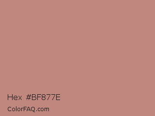 Hex #bf877e Color Image