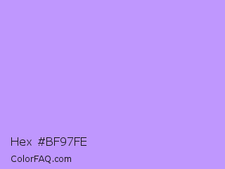 Hex #bf97fe Color Image