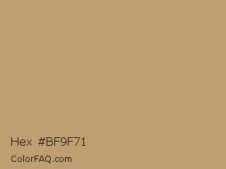 Hex #bf9f71 Color Image