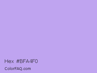Hex #bfa4f0 Color Image