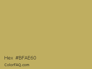 Hex #bfae60 Color Image