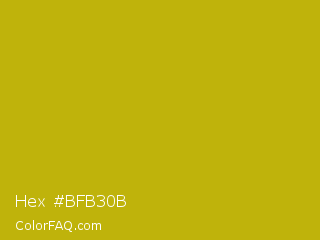 Hex #bfb30b Color Image