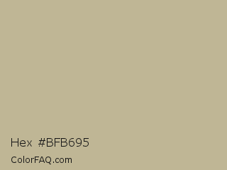 Hex #bfb695 Color Image