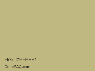 Hex #bfb881 Color Image