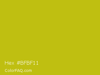 Hex #bfbf11 Color Image