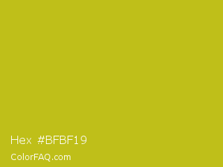 Hex #bfbf19 Color Image
