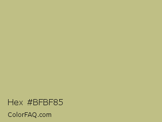 Hex #bfbf85 Color Image