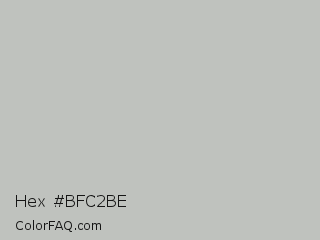 Hex #bfc2be Color Image