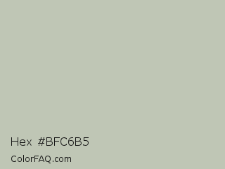 Hex #bfc6b5 Color Image