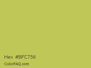 Hex #bfc756 Color Image