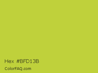 Hex #bfd13b Color Image