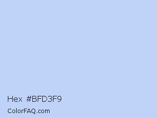Hex #bfd3f9 Color Image