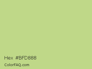 Hex #bfd888 Color Image