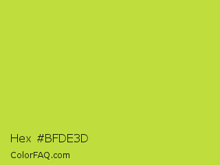 Hex #bfde3d Color Image