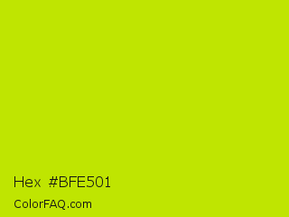 Hex #bfe501 Color Image