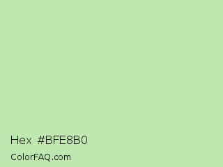 Hex #bfe8b0 Color Image