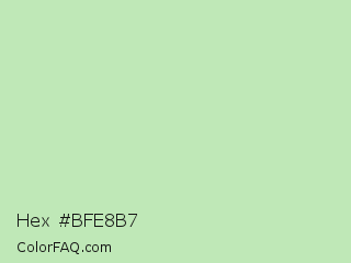 Hex #bfe8b7 Color Image
