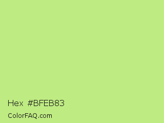 Hex #bfeb83 Color Image