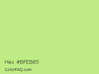 Hex #bfeb85 Color Image