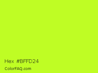 Hex #bffd24 Color Image