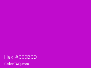 Hex #c00bcd Color Image