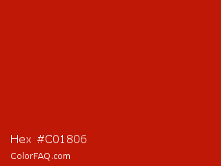 Hex #c01806 Color Image