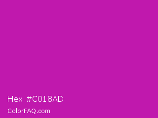 Hex #c018ad Color Image