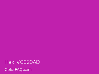 Hex #c020ad Color Image