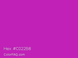 Hex #c022b8 Color Image