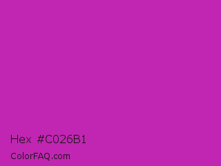 Hex #c026b1 Color Image