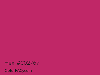 Hex #c02767 Color Image