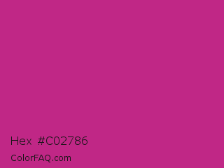 Hex #c02786 Color Image