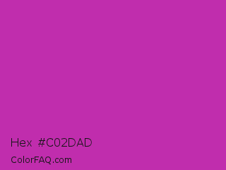 Hex #c02dad Color Image