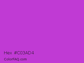 Hex #c03ad4 Color Image